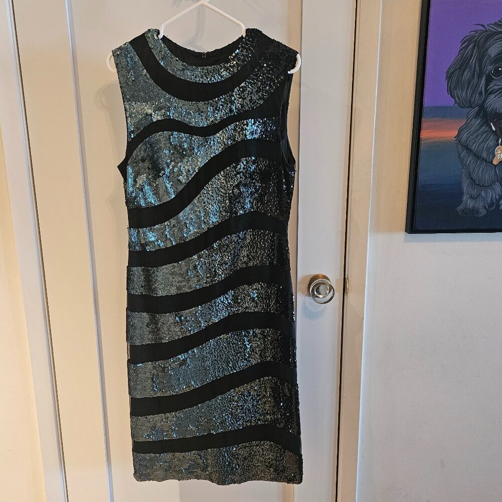 NWT RENA LANGE sequin cocktail dress - Size 12